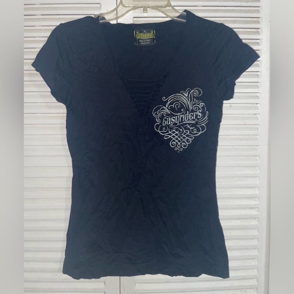 Biker Clothing Tee Shirt Size Medium Women’s Black